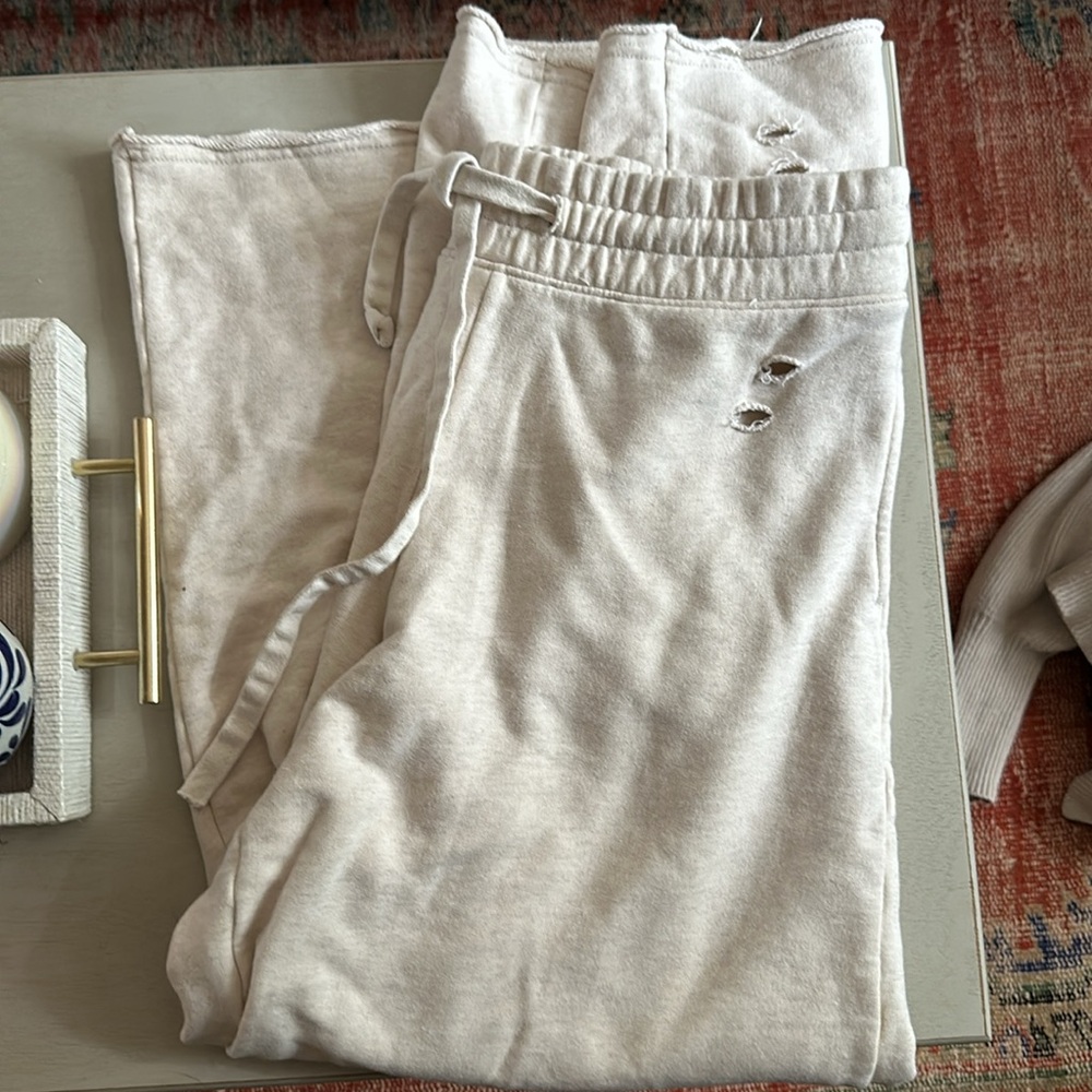 Aerie distressed sweatpants